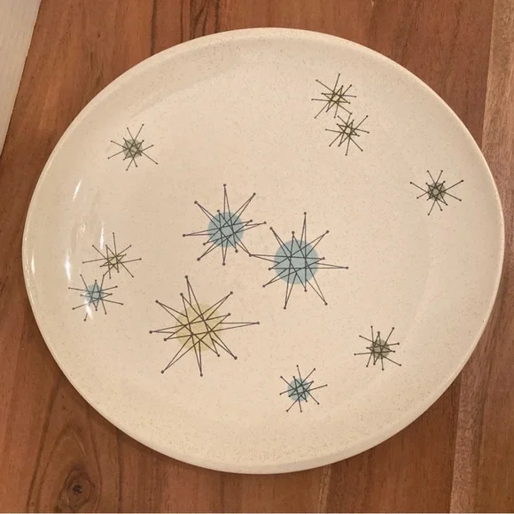2 Franciscan Starburst Mid-Century Modern Dinner Plates - Picture 3 of 7
